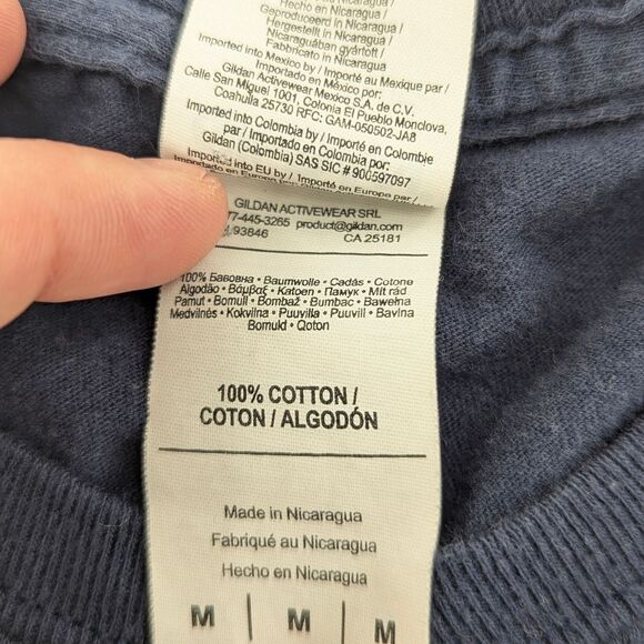 The Spamerican Tour Vintage 100% Cotton Navy Graphic Chef T-shirt Size Medium - Picture 5 of 7